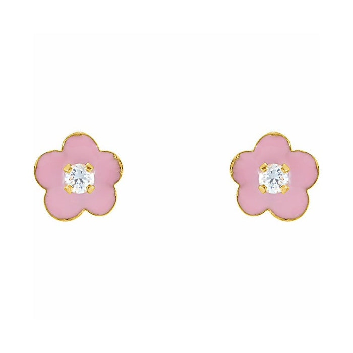 Youth Enamel Flower Earrings