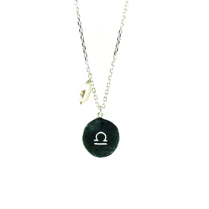 Zodiac Necklace Libra Silver